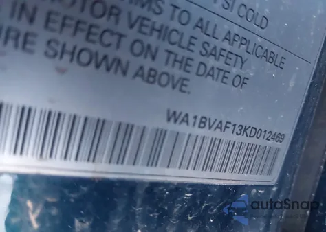 2019 Audi Q8 55 Premium from USA, damaged, VIN WA1BVAF13KD012469